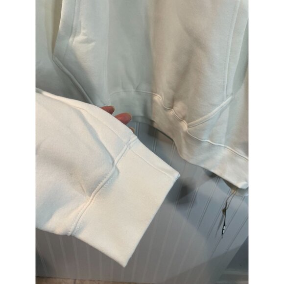 Adidas Mens 2XL Two-Tone Hooded Sweatshirt White With Red & Blue Logo - Picture 7 of 14